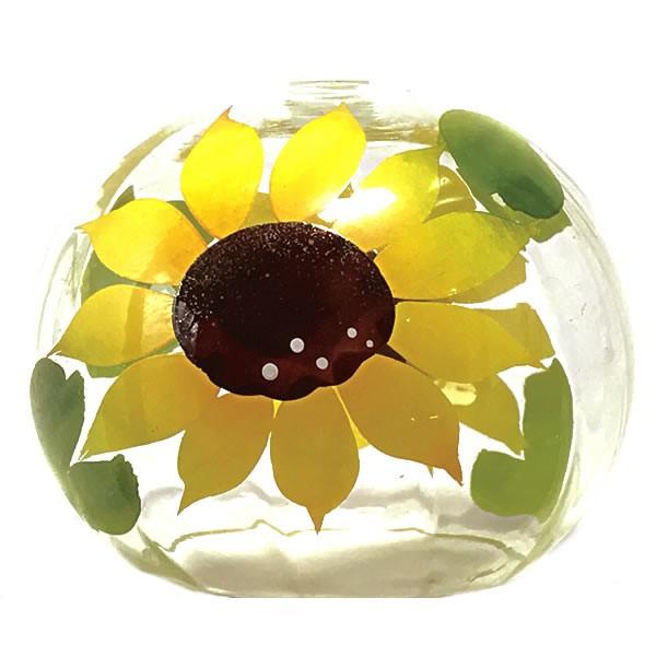風鈴 ガラス ぎやまん風鈴 ひまわり 旧柄 R 104 会津喜多方 蒔絵仕上げ 手作り風鈴 木之元 R 104 堀萬昭堂 ヤフー店 通販 Yahoo ショッピング