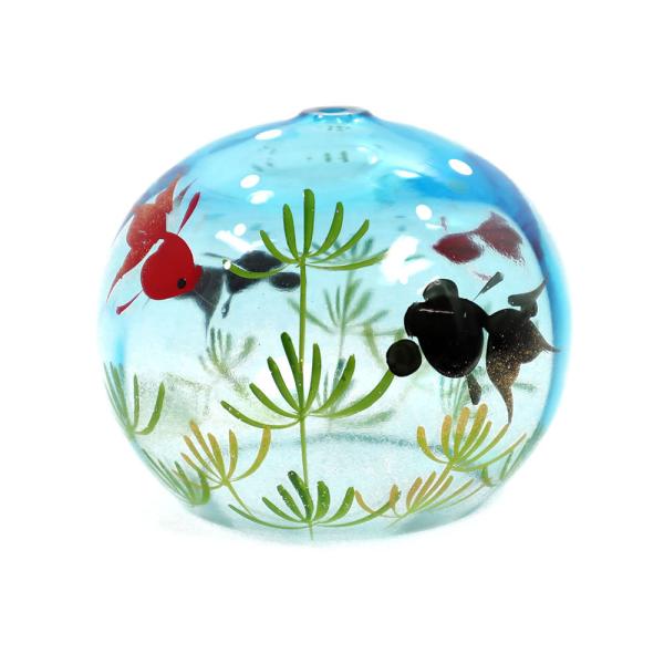 風鈴 ガラス ぎやまん風鈴 金魚 マリンブルー R 59 会津喜多方 蒔絵仕上げ 手作り風鈴 木之本 音色で涼む日本の夏の風物詩 ふうりん フウリン 日本製 Buyee 日本代购平台 产品购物网站大全 Buyee一站式代购 Bot Online