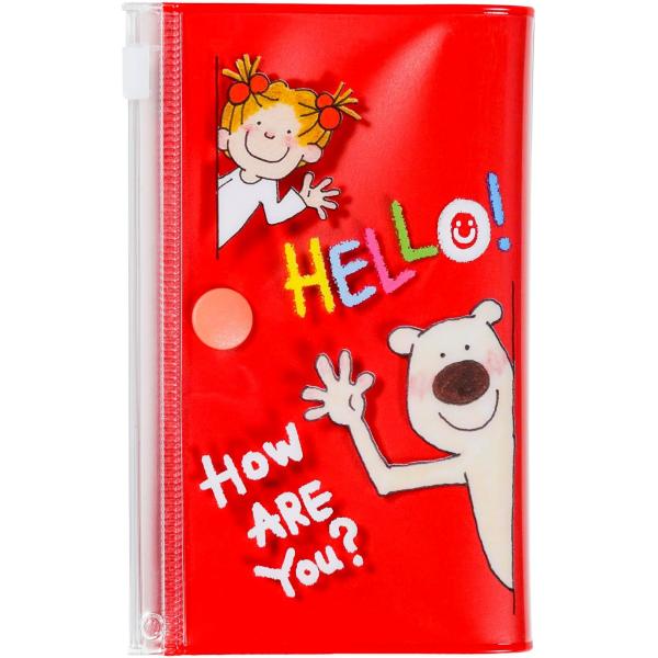 表紙がそのままスライダーポーチになった、ユニークで便利なミニポーチ。本体にはファスナー付きのジップポケットが4つあり、コマゴマした文房具や日常のちょっとした必需品などの小物をきれいに仕分けて収納出来ます中身が見える透明ポケットで何を入れたか...