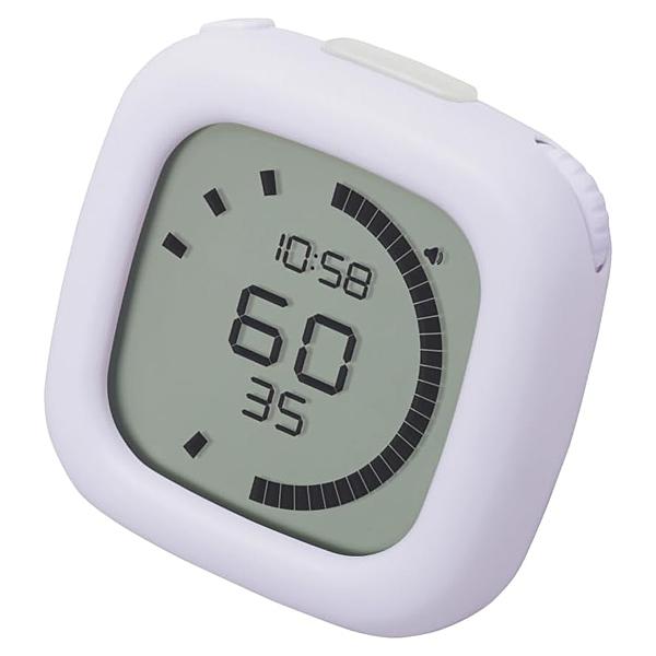 受験勉強に！LAP機能でタイパ判定、勉強ペースを見える化・分析過去問のペース配分や一日の勉強バランスを整えて学習効率UP！時間経過に合わせて円形のメモリが減っていくので時間を視覚的に実感できます。タイマーはダイヤル操作で感覚的に操作でき、最...