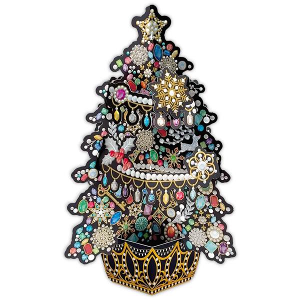 クリスマスカード 洋風 立体カード スパークリングツリー XAR-855-994（HX-54） ホールマーク ミニカード付 2026新柄