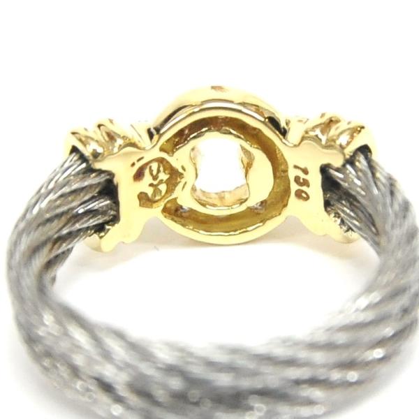 フィリップシャリオール PHILIPPE CHARRIOL 6Pダイヤ指輪 ケルティックリング シルバー×ゴールドカラー #8【中古】(34912) フィリップシャリオール PHILIPPE CHARRIOL 6Pダイヤ指輪 ケルティックリング シルバー×ゴールドカラー #8【中古】(34912)