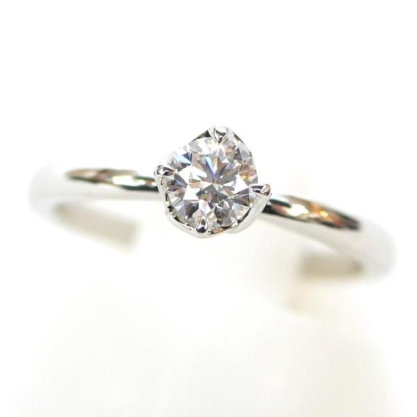 NIWAKA プラチナ ダイヤモンドリング 俄（NIWAKA） 指輪 ダイヤ立爪指輪 0.281ct ＃8 F VS1 3EX