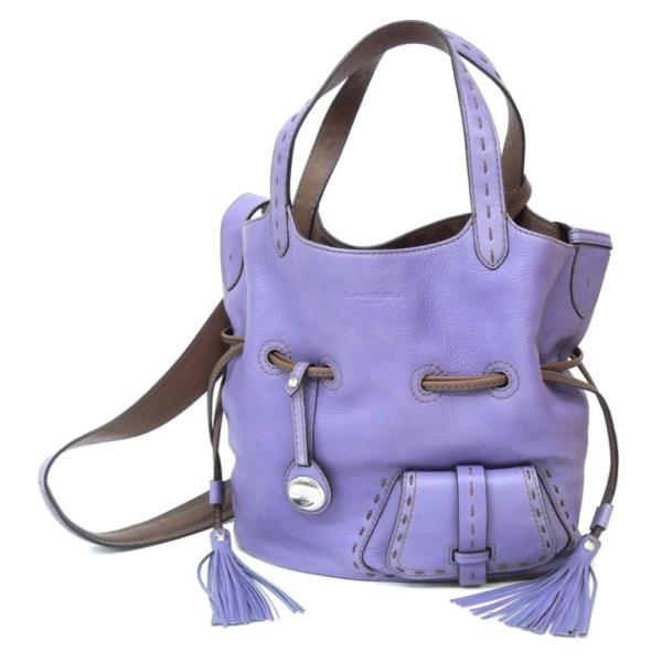 ﾗﾝｾﾙ LANCEL ｼｮﾙﾀﾞｰﾊﾞｯｸﾞ 2WAY ﾗﾍﾞﾝﾀﾞｰ×ﾌﾞﾗｳﾝ 【中古】(43250) LANCEL（ランセル） ショルダーバッグ 2WAY ラベンダー×ブラウン