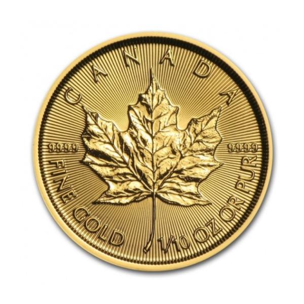 金貨 メイプルリーフ金貨 1/10oz ランダムイヤー 1/10オンス 3.1g 純金