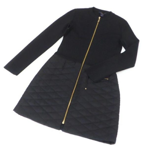 LOUIS VUITTON（ルイ・ヴィトン） ジップアップ ミニ丈ワンピース 黒