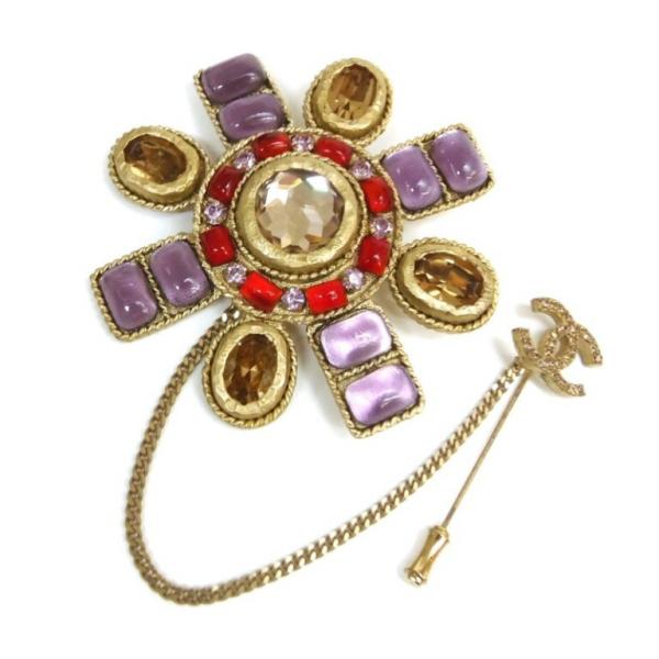 専用　CHANEL シャネル ハンガーモチーフ ブローチ 02P グリポア CHANEL（シャネル） ブローチ グリポア 02P 赤・ピンク【中古】(61551