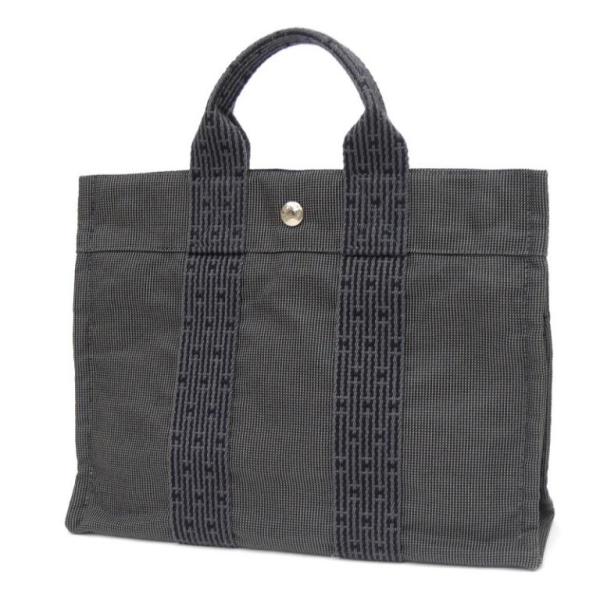 HERMES エールライン トートバッグ PM HERMES（エルメス） トートバッグ エールラインPM グレー 【中古