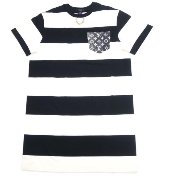 LOUIS VUITTON（ルイ・ヴィトン） ボーダーTシャツワンピース ネック