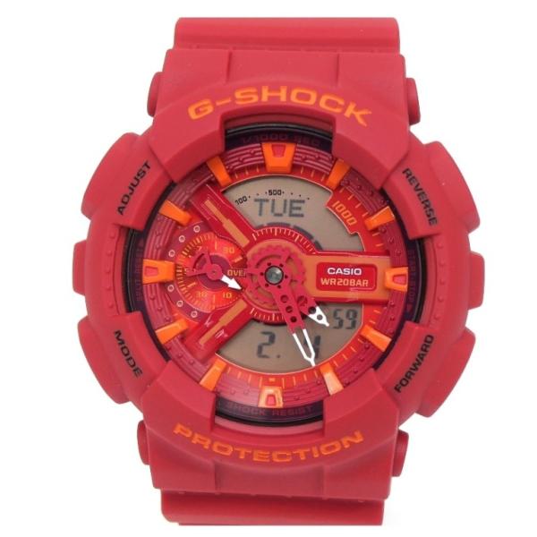 G-SHOCK カシオ Casio メンズウォッチ 腕時計 GA-110AC-4AJF 赤(67724