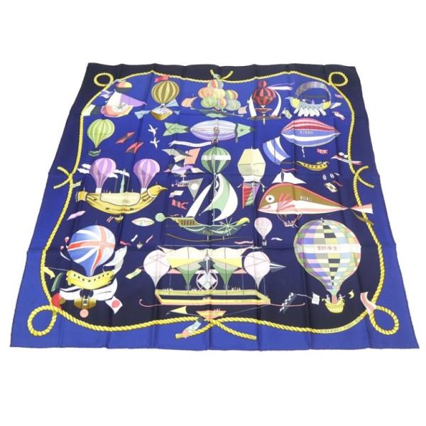 HERMES（エルメス） スカーフ カレ90 大空の狂気 LES FOLIES DU CIEL