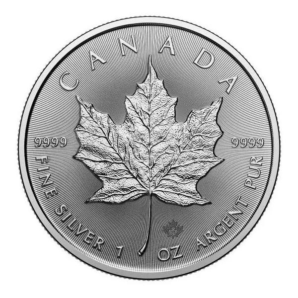 2024年】メイプルリーフ銀貨 1oz 5枚セット クリアケース入り メープル