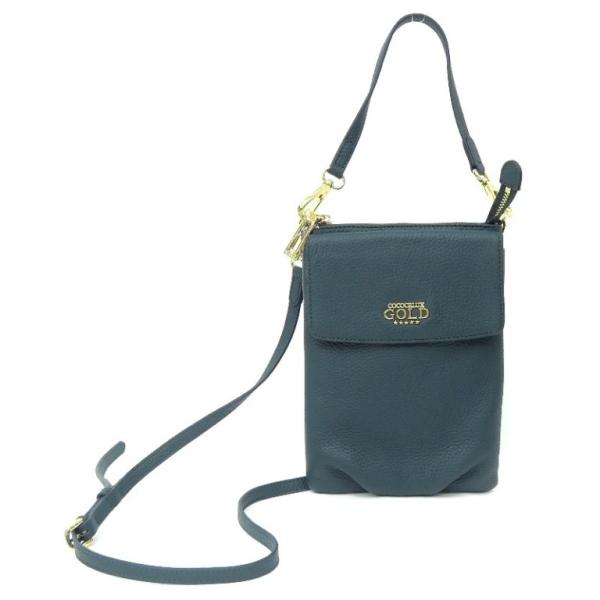 ココセリュックスゴールド cococelux gold 2WAYポシェット スマホポケット付き ショルダーバッグ グリーン 牛革(67945) ココセリュックスゴールド cococelux gold 2WAYポシェット スマホ