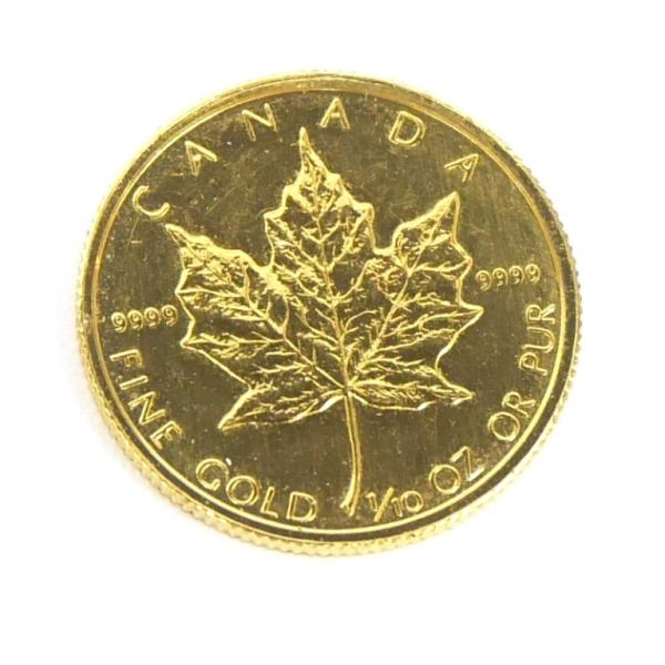 メイプルリーフ金貨 1/10oz 1988年 メープルリーフ金貨 1/10オンス