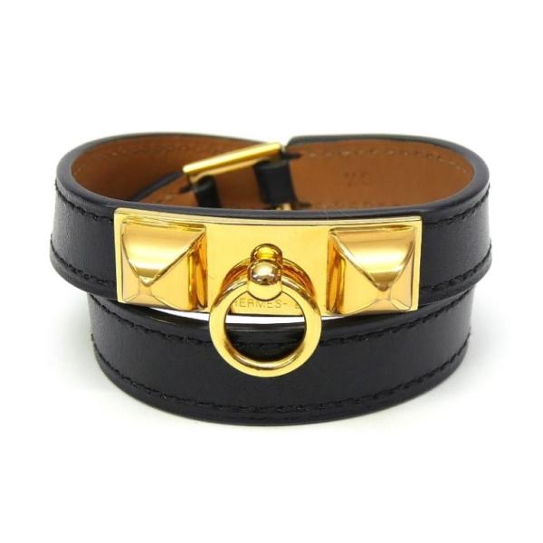 HERMES（エルメス） リヴァル ドゥブルトゥール レザーブレスレット