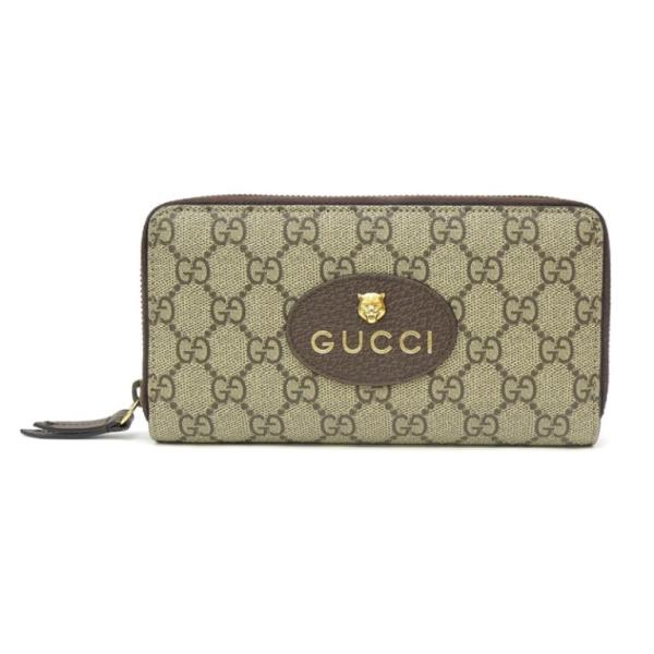 極美品　グッチ財布　グッチ長財布　グッチGGスプリーム　グッチタイガー GUCCI（グッチ） 財布 ラウンドファスナー長財布 レディース メンズ GG
