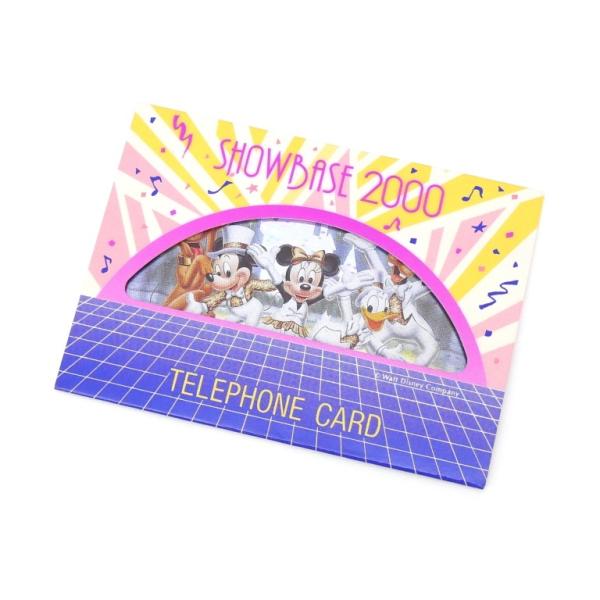 【商品名】: テレホンカード ディズニー ショーベース2000 ミッキーマウス 50度 東京ディズニーランド テレカ　【付属品】: 本体のみ（付属品はありません）　【ランク】: 展示未使用品　/わずかなスレはありますが、未使用品のきれいな状...
