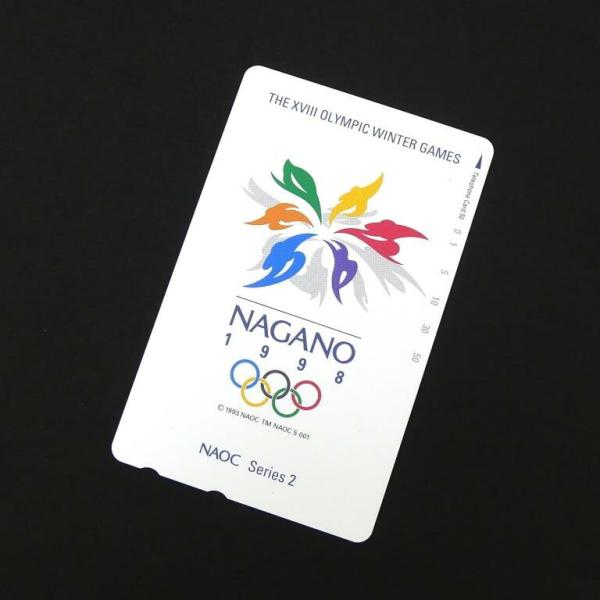 【商品名】: テレホンカード 1998年 長野オリンピック 50度 テレカ　【付属品】: 本体のみ（付属品はありません）　【ランク】: 展示未使用品　/わずかなスレはありますが、未使用品のきれいな状態です。　【コメント】: 1998年長野オ...