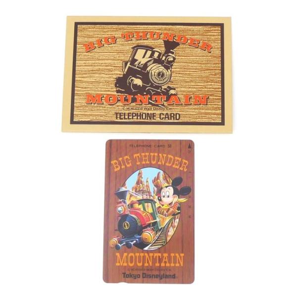 【商品名】: テレホンカード 東京ディズニーランド ビッグサンダーマウンテン 50度 テレカ　【付属品】: 本体のみ（付属品はありません）　【ランク】: 展示未使用品　/わずかなスレ、台紙の折れはありますが、未使用品のきれいな状態です。　【...