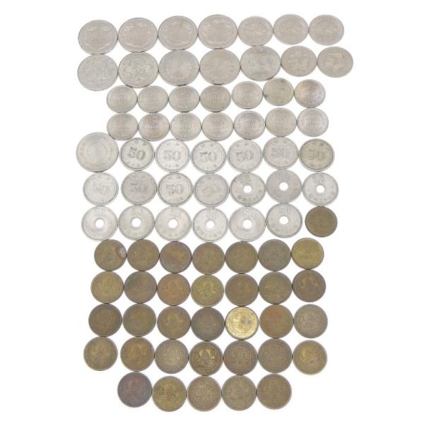 日本 旧硬貨、記念硬貨 8枚 記念硬貨・旧硬貨いろいろ 82枚セット 11種類 9620円分 記念貨幣
