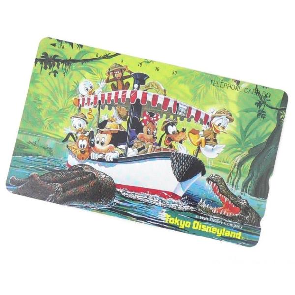 【商品名】: テレホンカード ディズニー ジャングル船 50度 テレカ　【付属品】: 本体のみ（付属品はありません）　【ランク】: 展示未使用品　/わずかなスレなどはありますが、未使用品のきれいな状態です。　【コメント】: ディズニーのテレ...