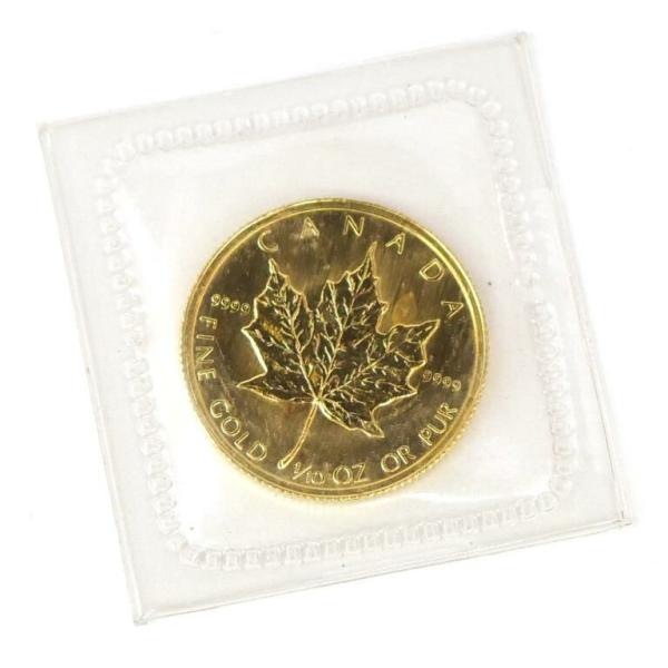 メイプルリーフ金貨 1/10oz 1984年 メープルリーフ金貨 1/10オンス