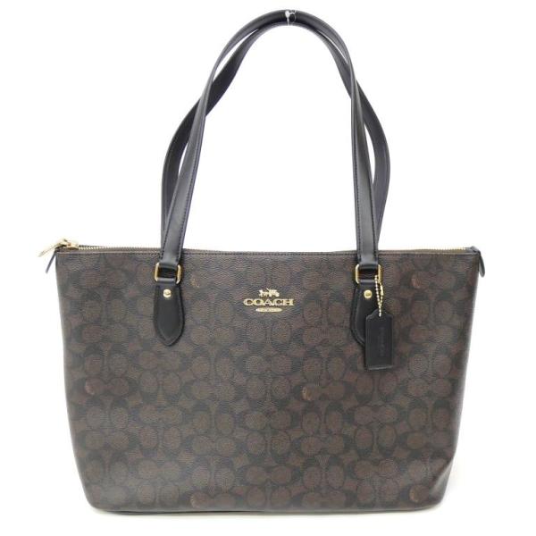 COACH（コーチ） シグネチャー トートバッグ CW381 ブラウン PVC
