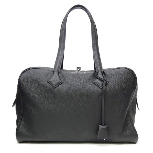 HERMES（エルメス） ボストンバッグ ヴィクトリア35 □R刻印 黒 トゴ