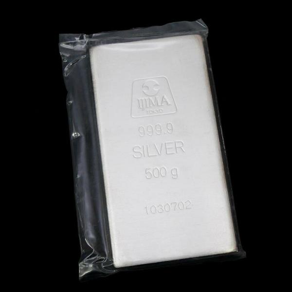 井嶋金銀工業 純銀 インゴット ingot /シルバー/SV999.9 500g 【中古