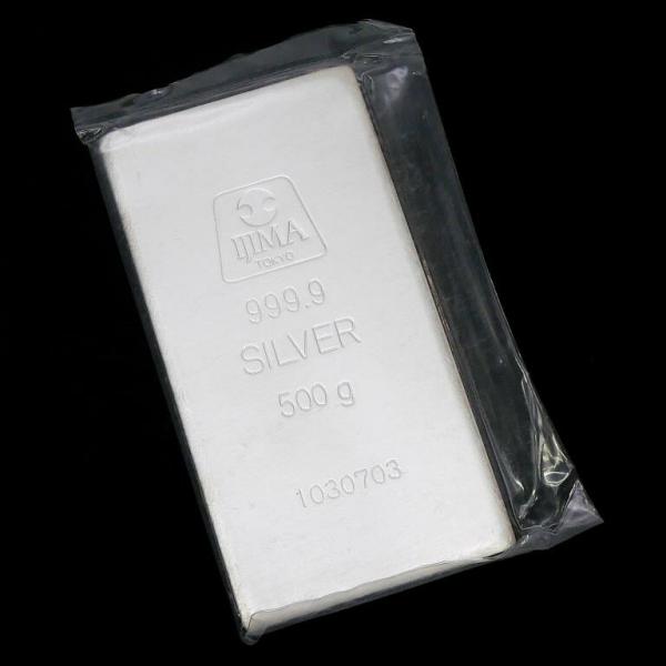 TOKYO IJIMA 純銀 999.9 井嶋金銀工業 純銀 インゴット ingot /シルバー/SV999.9 500g 【中古