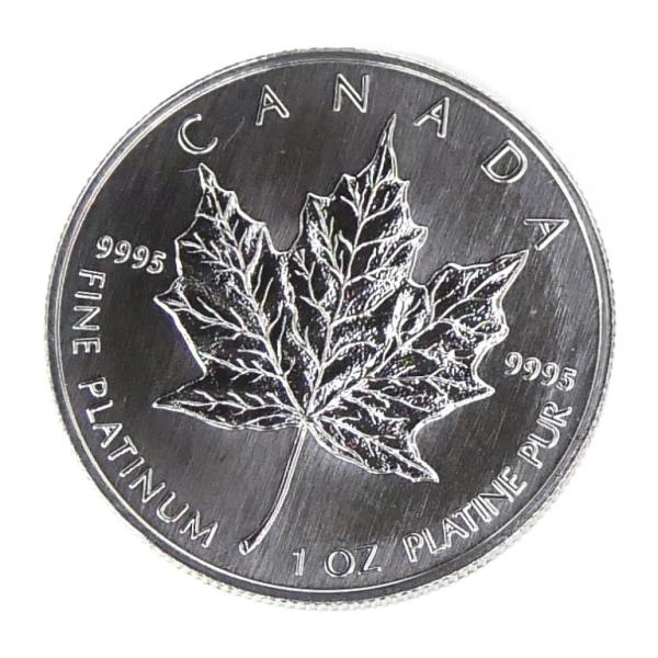 プラチナ メイプルリーフコイン 1オンス 1991年 メープルリーフ プラチナ貨 1oz メイプルコイン 【中古】(71621)