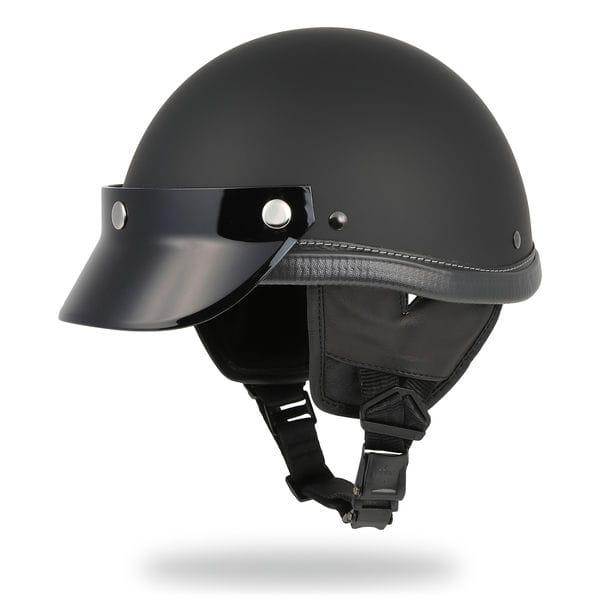 アウトレット PROTECTOR HELMET プロテクターヘルメット MATTE BLACK HORIZON HELMETS 半ヘル 装飾