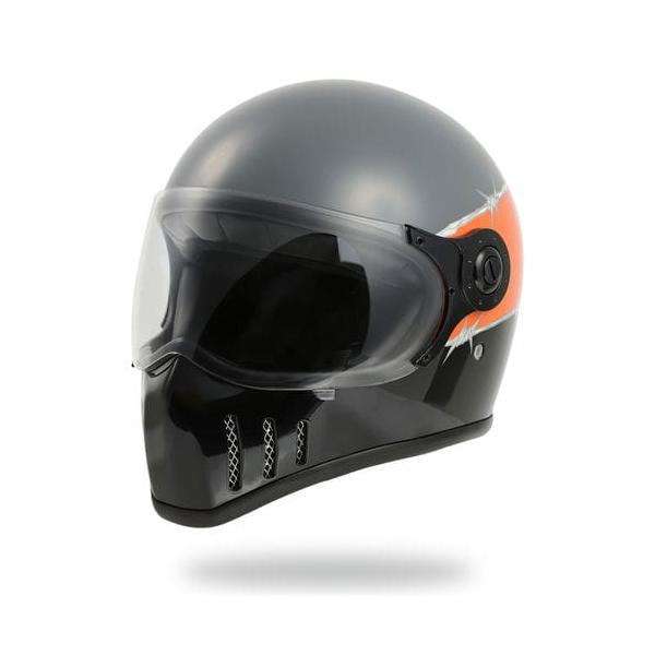 アウトレット フルフェイス バイクヘルメット JADE ジェイド VANSON バンソン type3 ORANGE オレンジ ホライズンヘルメット