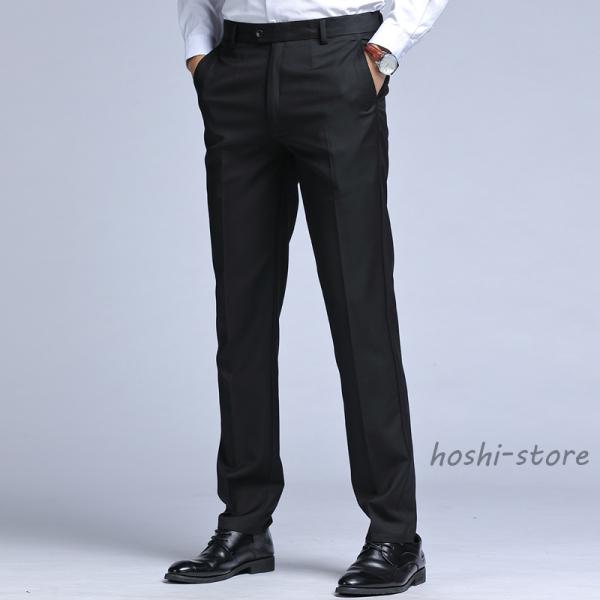 スラックス パンツ メンズ フォーマル ビジネス 礼服 ドレス シンプル ロング 通勤 仕事 男性 定番 スーツ ボトムス 大きいサイズ