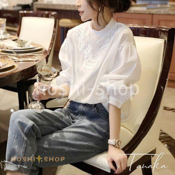 ブラウスレディース 夏 秋 新作 おしゃれ ブラウス白tシャツ長袖トップス白レースブラウス スリーブ 大人 上品 韓国風 大きいサイズ シャツ 30代 40代 Ky923 Box912 星野 通販 Yahoo ショッピング