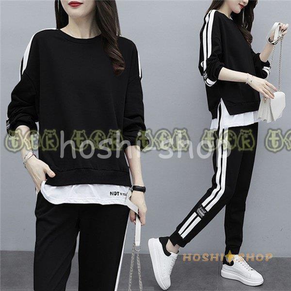 ジャージ レディース 上下 セットアップ 春夏 大人 カジュアル おしゃれ 長袖 スウェット パンツ 着痩せ 部屋着 ルームウェア 秋冬 新作 スーツ Star1013 Coat1059 星野 通販 Yahoo ショッピング