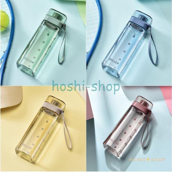 水筒 ボトル 直飲み ins風 おしゃれ 透明 夏用 軽い 便利 プラスチックボトル 通勤 ランニング 体操 ヨガ トレーニング 大容量 運動水筒 スポーツ ボトル コップ