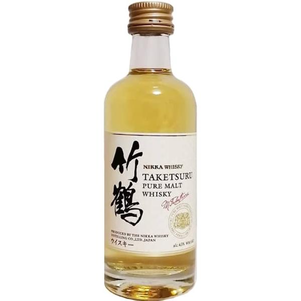 竹鶴ピュアモルト ミニチュアボトル 5本 非売品 竹鶴ピュアモルト ミニチュアボトル 50ml 新パッケージ