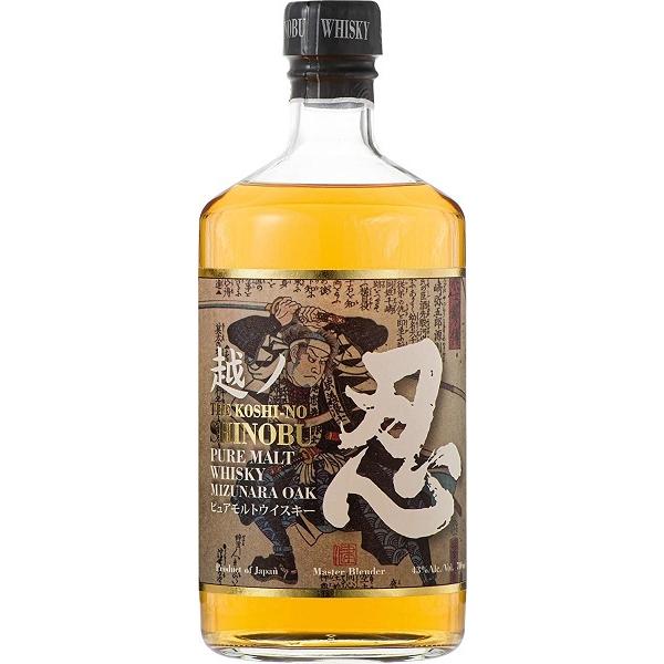 ウイスキー 越ノ忍ピュアモルトウイスキー 700ml カートン付き Amazon.co.jp: 越ノ忍 ピュアモルトウイスキー 700ml（化粧