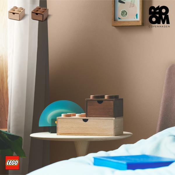 文具 収納 レゴブロック ボックス ケース レゴ ウッドン デスクドロワー 4 卓上 デスク ケース 引き出し 小物入れ  クリスマス 正規輸入代理店