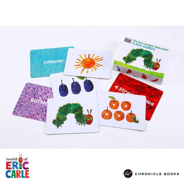 エリック・カール はらぺこあおむしフラッシュカード 英単語 2歳 3歳 4歳 年少 ギフト プレゼント 知育 玩具 クリスマス