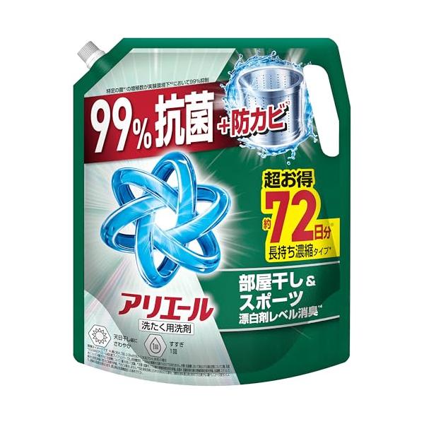 アリエール 液体 1720g 部屋干し＆スポーツ漂白剤レベル消臭 洗濯洗剤 詰め替え