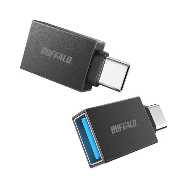 バッファロー USB-C & USB3.2(Gen1) 変換 アダプター 2個セット Type-A to Type-C 5Gbps BSUAC3