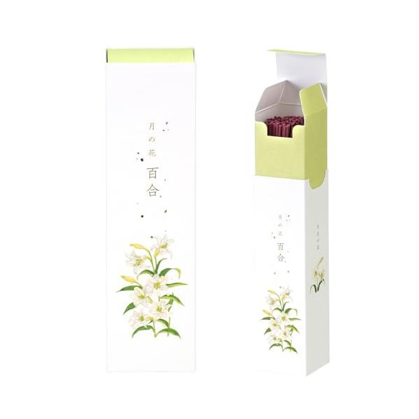 カメヤマ 月の花 百合の香り 約90g 約130本 お線香 お香