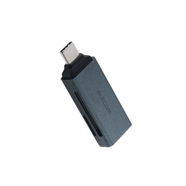 エレコム カードリーダー USB-C 2-in-1 5Gbps 【SDXC/SDHC/SD/microSDXC/microSDHC/microS