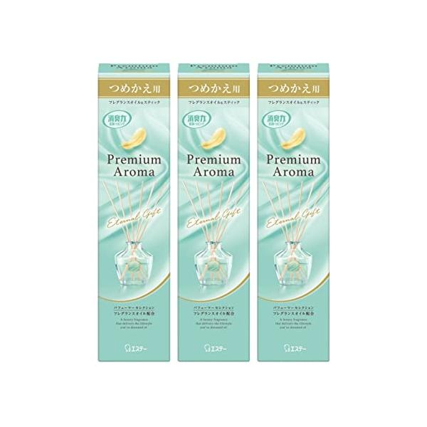 他サイト： 消臭力 プレミアムアロマ [まとめ買い] 部屋用 スティック エターナルギフト つめかえ 50mL×3個 ディフューザー 玄関 リビング ルームの商品画像