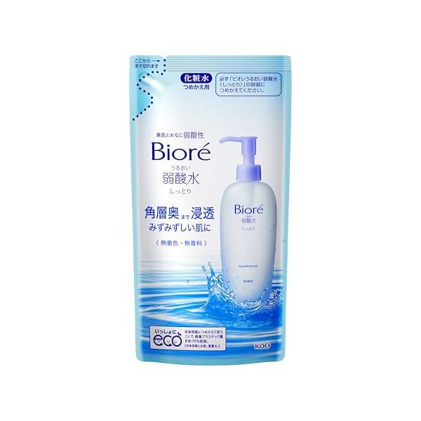 Biore ビオレ うるおい弱酸水 しっとり つめかえ用 180ml 180ミリリットル (x 1)