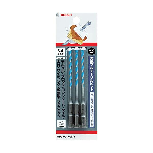 BOSCH(ボッシュ) 充電マルチドリルビット4.3mmφ 3本組