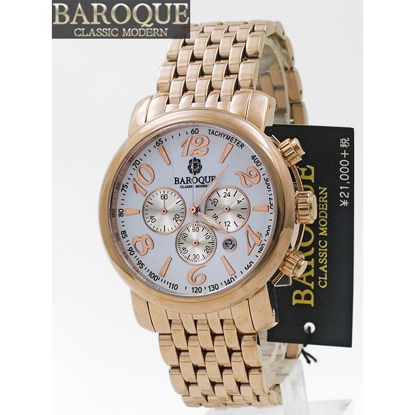 バロック BAROQUE クロノグラフ腕時計 GENIO BA-1002RG-01M : e-細井 