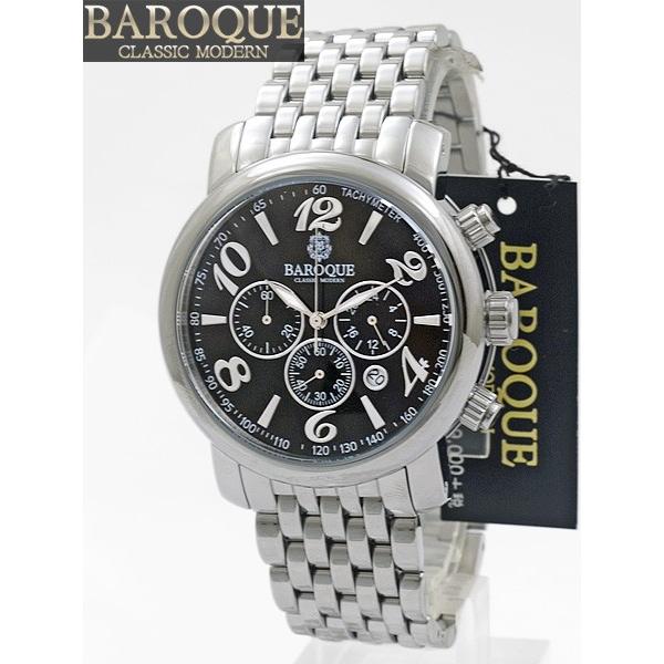 バロック BAROQUE クロノグラフ腕時計 GENIO BA-1002S-02M : e